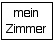 mein Zimmer-Schild