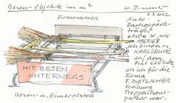 Mit Besen unterwegs